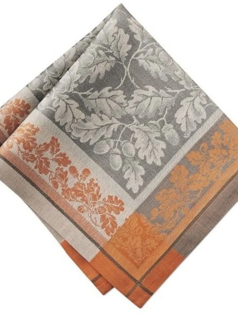 Williams Sonoma Acorn Harvest Jacquard Dinner Napkins Set of 4 NIP Fall Linen